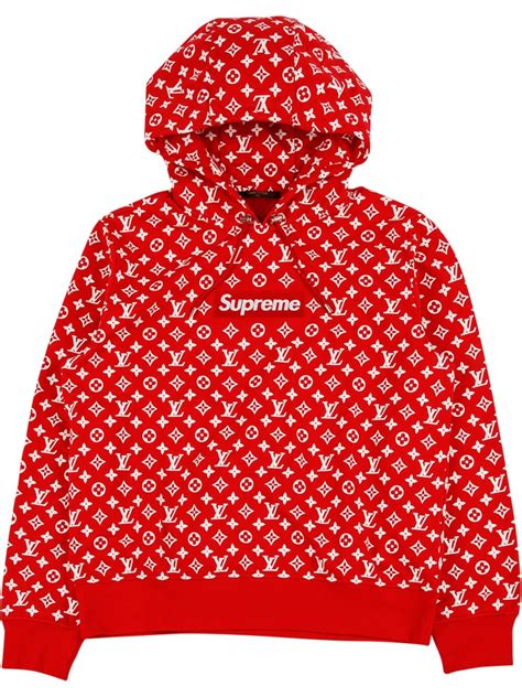 felpa supreme louis vuitton nera|supreme x louis vuitton.